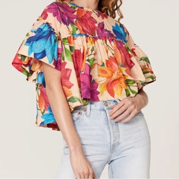 FARM Rio Tops - FARM Rio Marys Garden Blouse